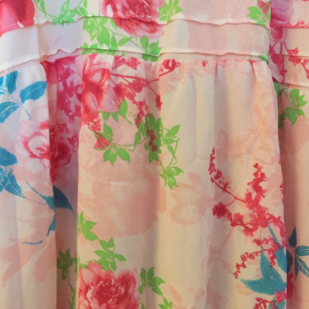 NY Collection Floral blouse size large in women - Picture 2 of 7